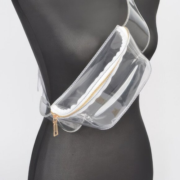 Clear Zip Front Fanny Pack - Picture 2 of 3